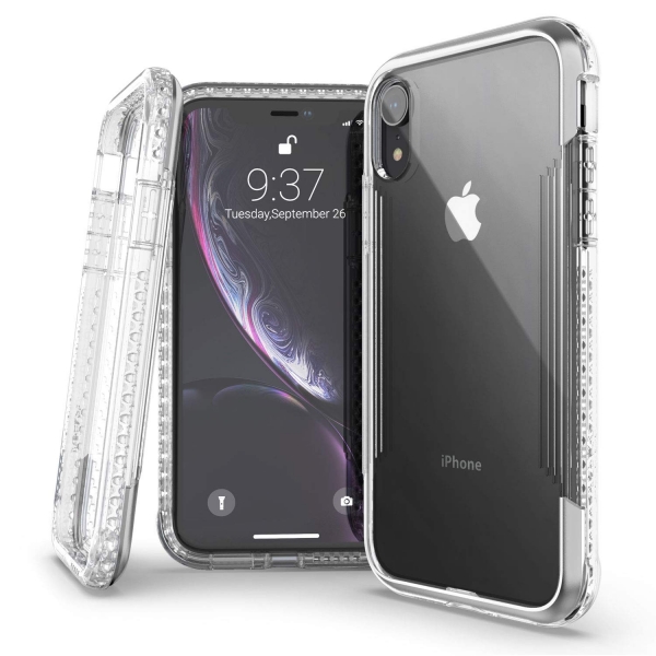 X-Doria iPhone XR Defense Air Serisi Klf (MIL-STD-810G)-Silver