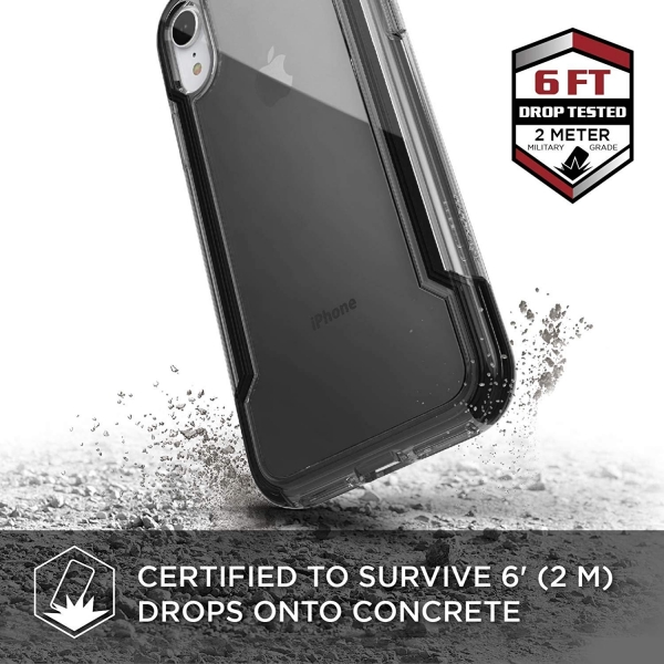 X-Doria iPhone XR Defense Clear Serisi Klf-Black