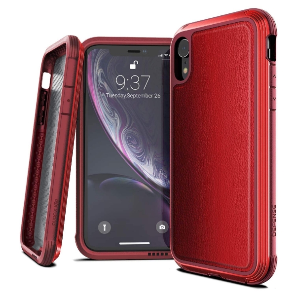 X-Doria iPhone XR Defense Lux Serisi Klf (MIL-STD-810G)-Red