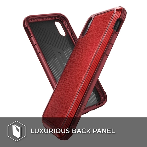 X-Doria iPhone XR Defense Lux Serisi Klf (MIL-STD-810G)-Red