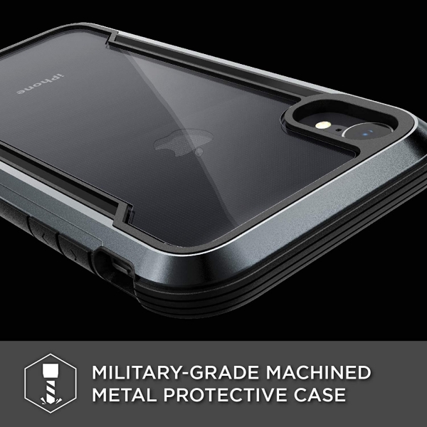 X-Doria iPhone XR Defense Shield Serisi Klf (MIL-STD-810G)-Black