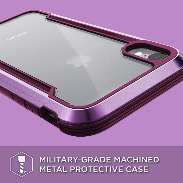 X-Doria iPhone XR Defense Shield Serisi Klf (MIL-STD-810G)-Purple
