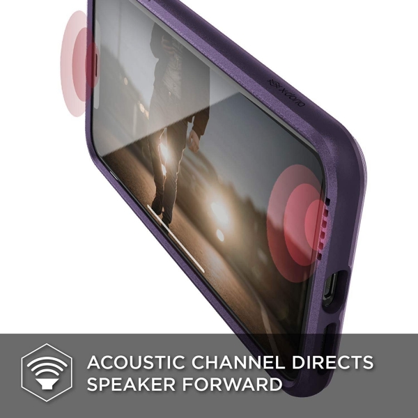 X-Doria iPhone XS Max Defense Ultra Serisi Klf (MIL-STD-810G)-Purple