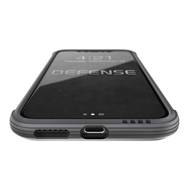 X-Doria iPhone X Defense Lux Seri Klf (MIL-STD-810G)-Gray