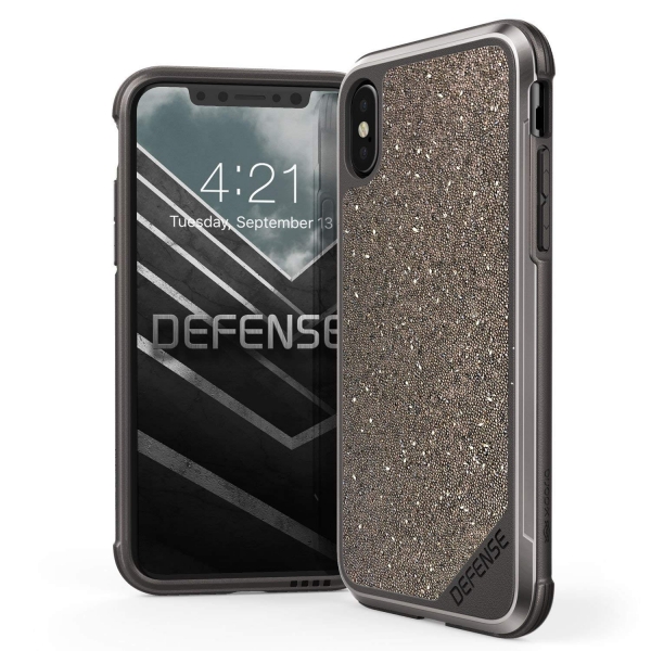 X-Doria iPhone XS / X Defense Lux Seri Klf (MIL-STD-810G)-Silver