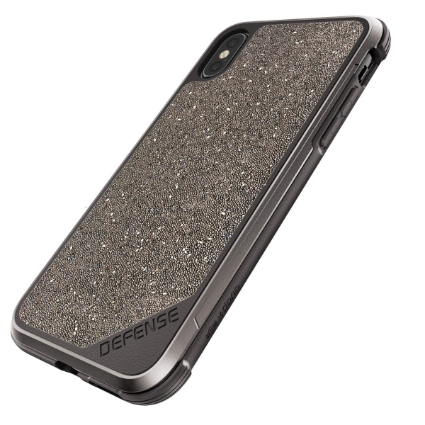 X-Doria iPhone X Defense Lux Seri Klf (MIL-STD-810G)-Silver