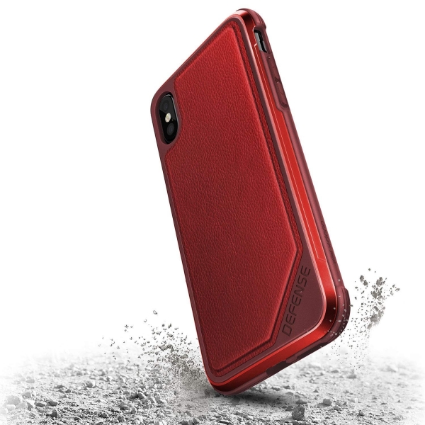 X-Doria iPhone XS / X Defense Lux Seri Klf (MIL-STD-810G)-Red