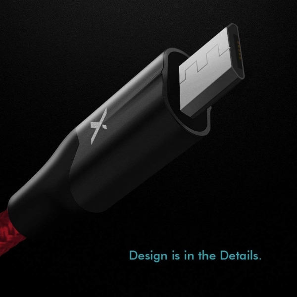 XCENTZ Micro USB arj Kablo (2M)-Red Black