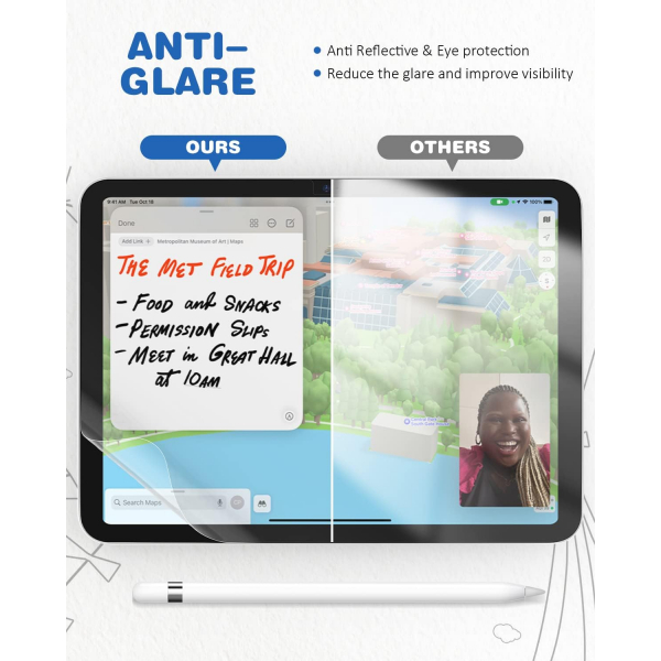 XIRON iPad 10.Nesil Ekran Koruyucu(10.9 in)(2 Adet)