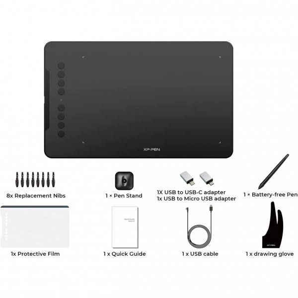 XP-PEN Deco 01 V2 Kablolu Grafik izim Tableti -Black