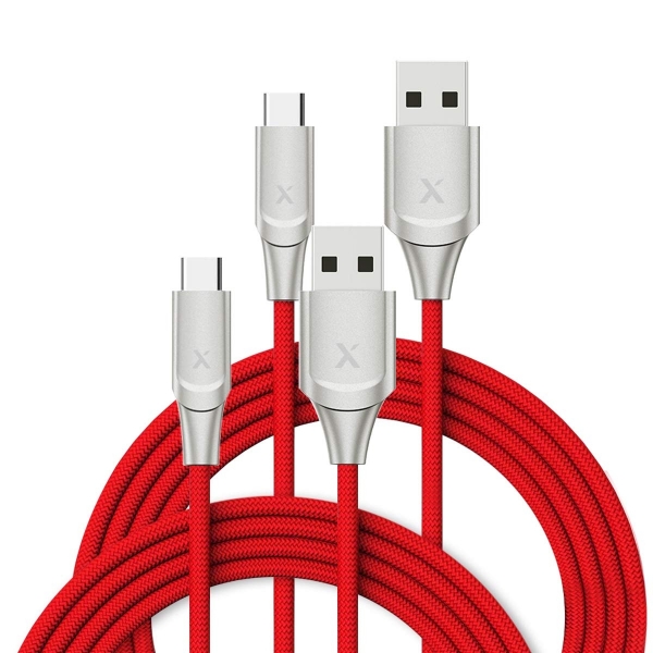 Xcentz USB C Kablo (1M) (2 Adet)-Red