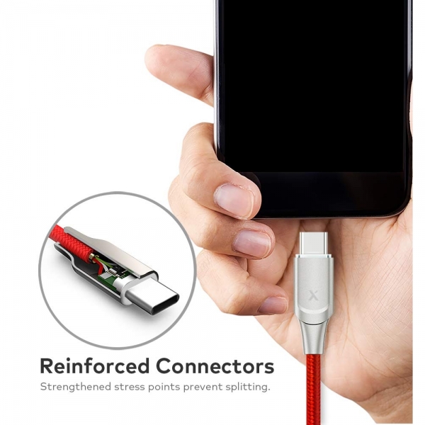 Xcentz USB C Kablo (2M)-Red