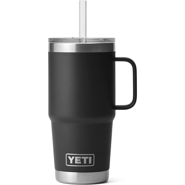 YETI Rambler Pipetli Kupa (750 mL)-Black