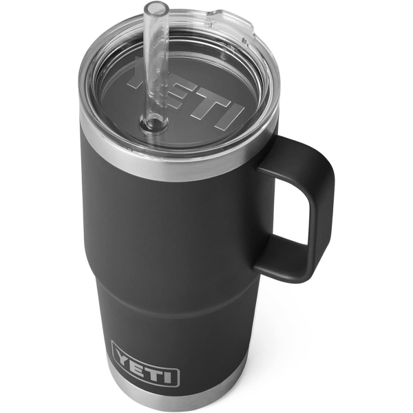 YETI Rambler Pipetli Kupa (750 mL)-Black