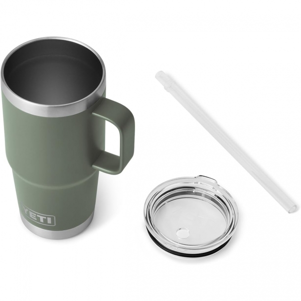 YETI Rambler Pipetli Kupa (750 mL)-Camp Green 