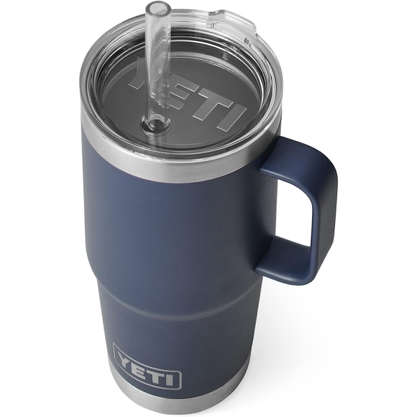 YETI Rambler Pipetli Kupa (750 mL)-Navy 