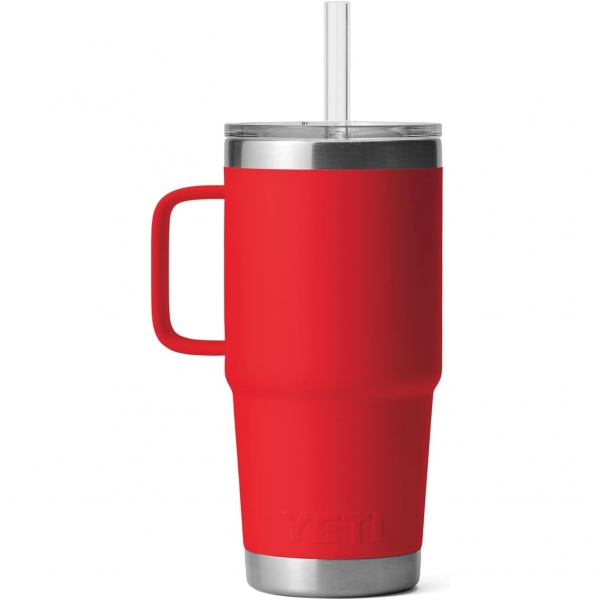 YETI Rambler Pipetli Kupa (750 mL)-Rescue Red