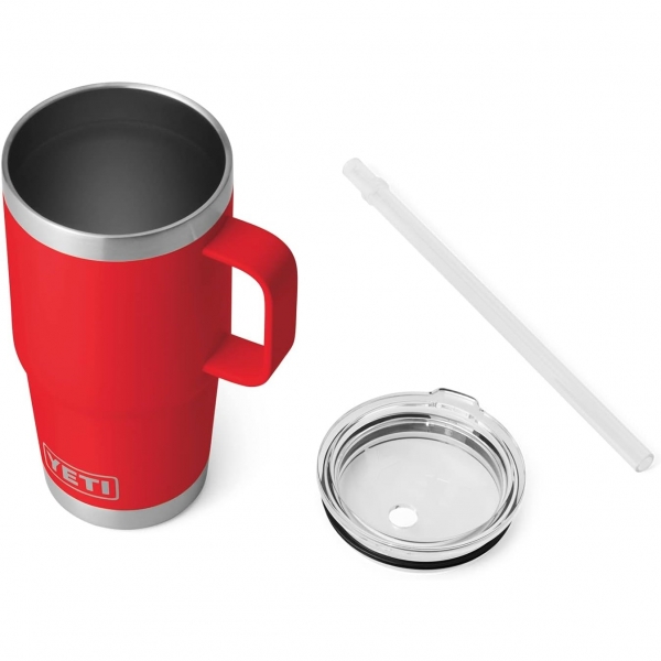 YETI Rambler Pipetli Kupa (750 mL)-Rescue Red