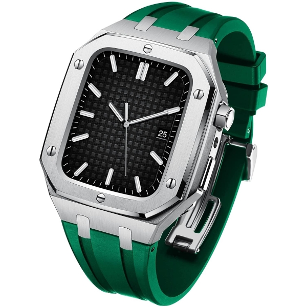 YINGHU Apple Watch Silikon Kay (44mm)-Green Gray