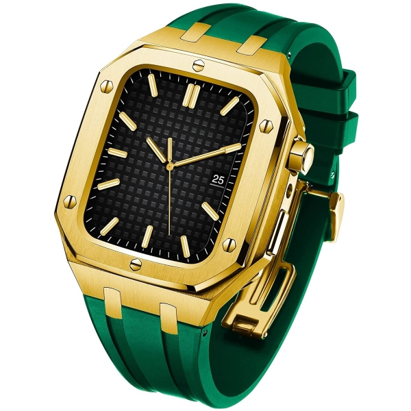 YINGHU Apple Watch Silikon Kay (44mm)-Green Gold