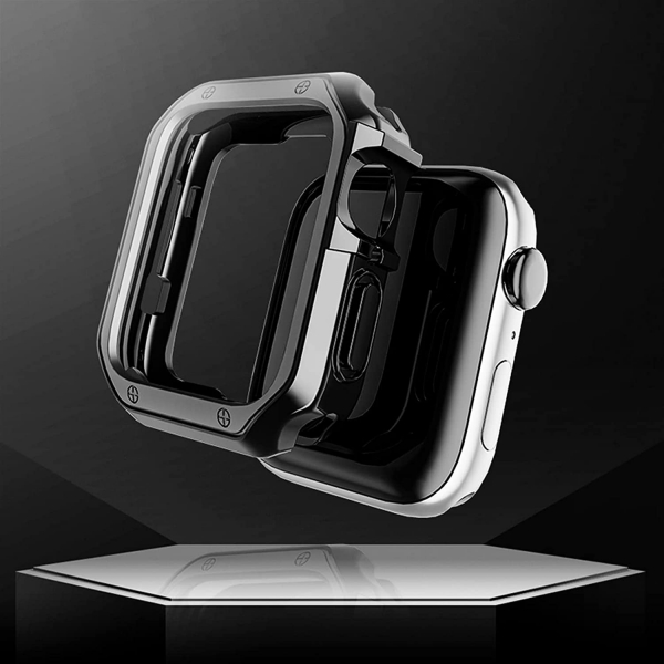YINGHU Apple Watch Paslanmaz elik Kay ve Bumper (40mm)-Silver