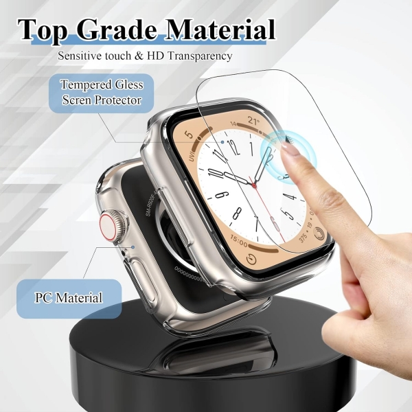 YMHML Apple Watch 9/8/7 45mm Bumper Klf -Clear