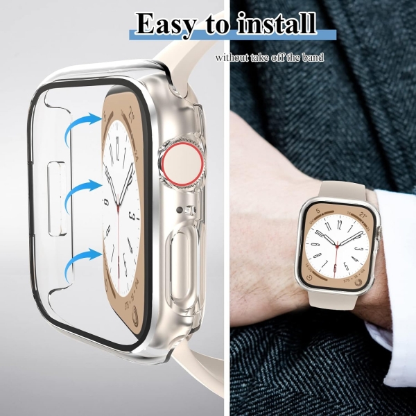 YMHML Apple Watch 9/8/7 45mm Bumper Klf -Clear