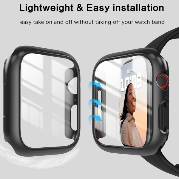 YMHML Apple Watch 9/8/7 45mm Bumper Klf -Black