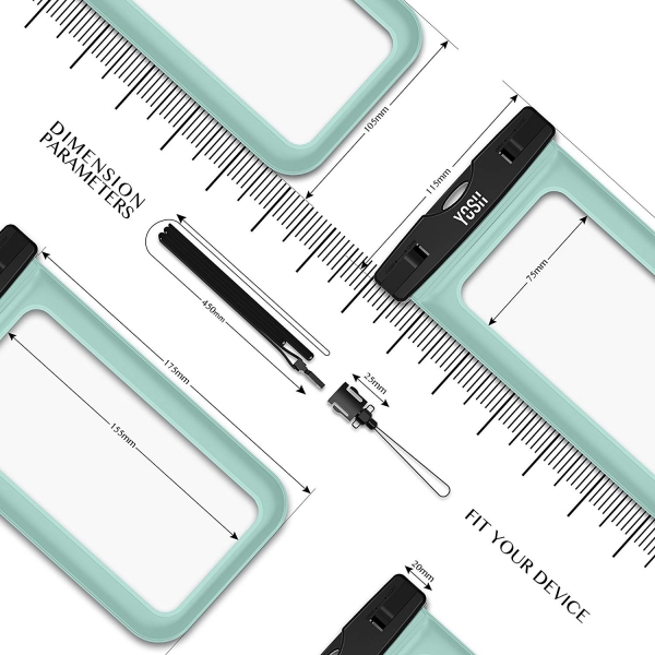 YOSH Universal Su Geirmez Klf (2 Adet)-Green Pink