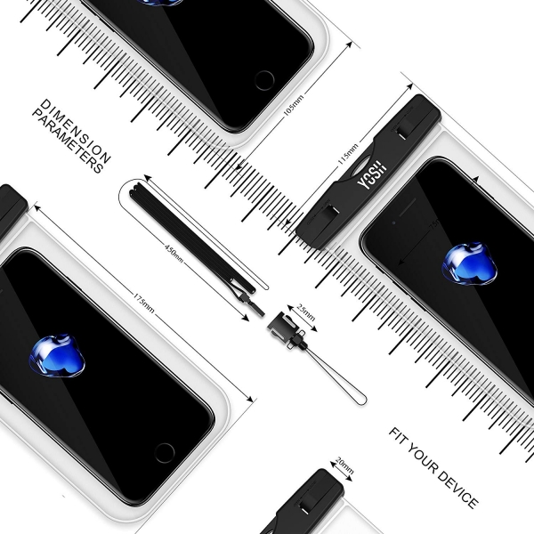 YOSH Universal Su Geirmez Klf (2 Adet)-Clear