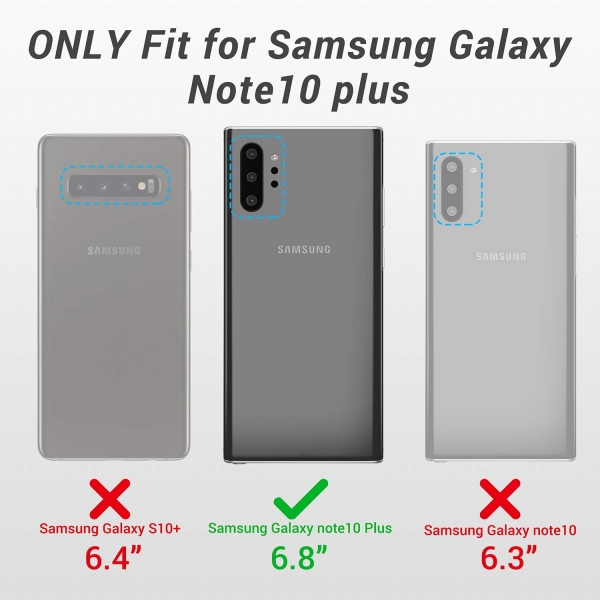 YOUMAKER Galaxy Note 10 Plus Klf (MIL-STD-810G)-Black