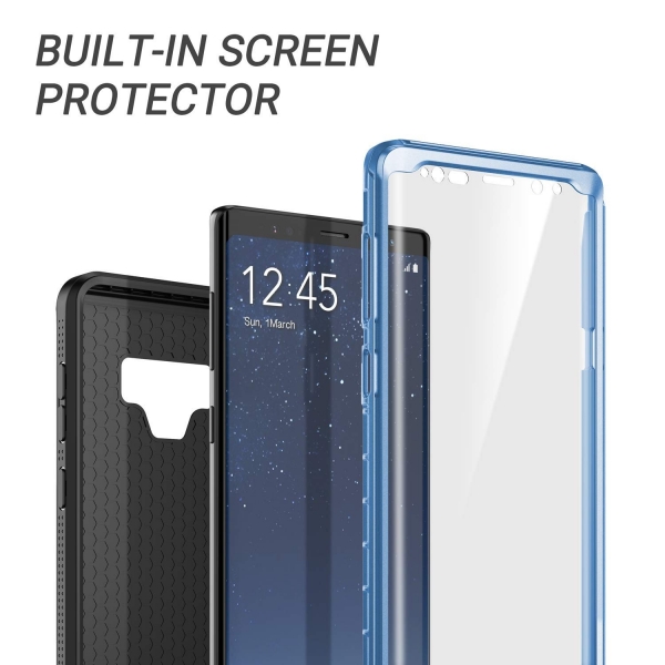YOUMAKER Galaxy Note 9 Slim Fit Klf (MIL-STD-810G)-Blue