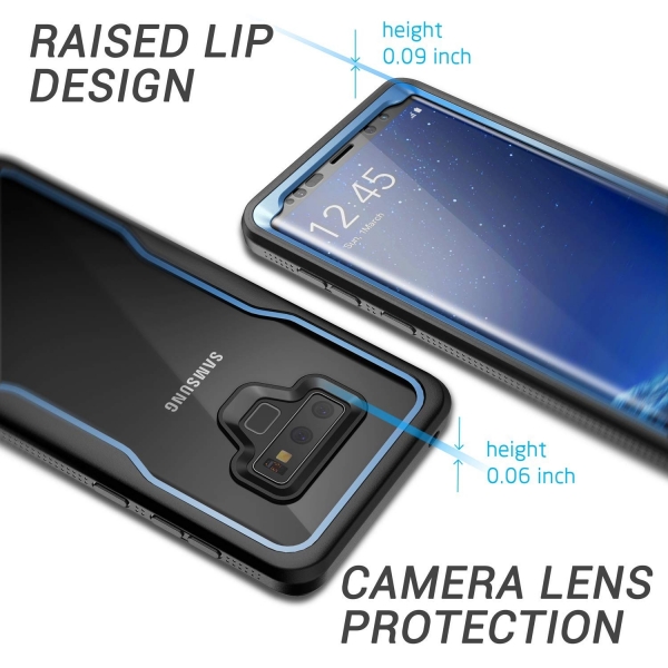 YOUMAKER Galaxy Note 9 effaf Klf (MIL-STD-810G)-Blue