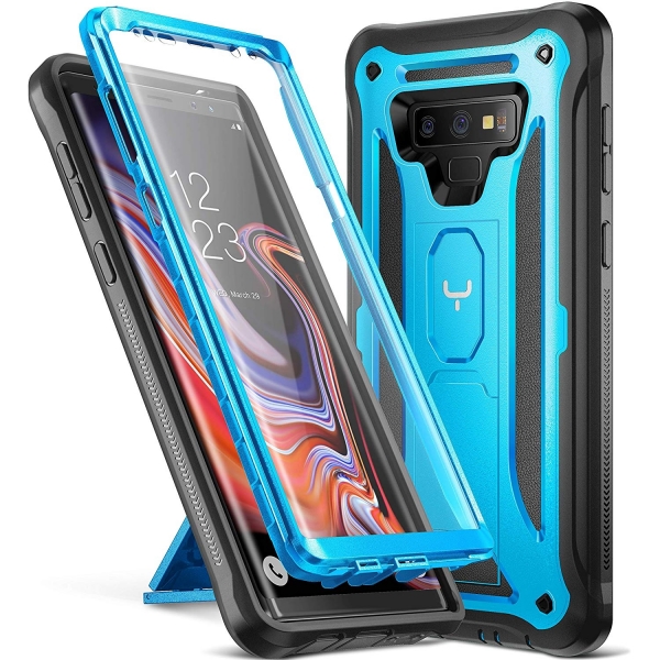 YOUMAKER Galaxy Note 9 Kickstand Klf (MIL-STD-810G)-Blue