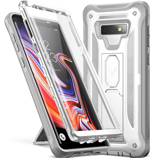 YOUMAKER Galaxy Note 9 Kickstand Klf (MIL-STD-810G)-White