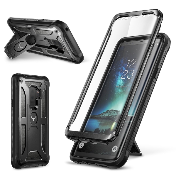 YOUMAKER Galaxy S9 Plus Kickstand Klf (MIL-STD-810G)-Black