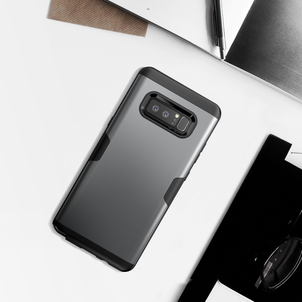 YOUMAKER Samsung Galaxy Note 8 Slim Fit Klf (MIL-STD-810G)-Black