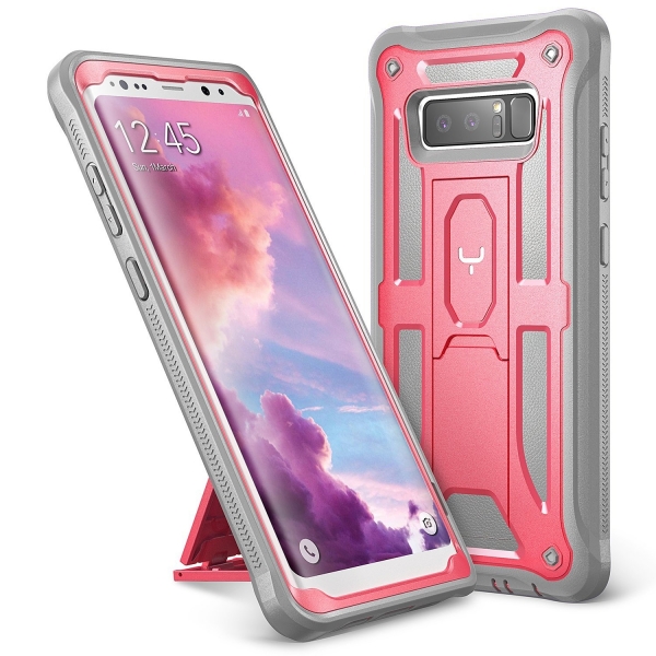 YOUMAKER Samsung Galaxy Note 8 Kemer Klipsli Klf (MIL-STD-810G)-Pink
