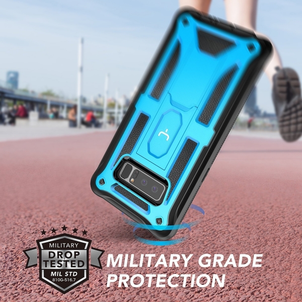 YOUMAKER Samsung Galaxy Note 8 Kemer Klipsli K�l�f (MIL-STD-810G)-Blue