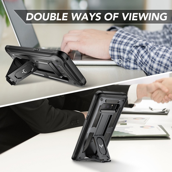 YOUMAKER Samsung Galaxy Note 8 Kemer Klipsli K�l�f (MIL-STD-810G)-Black