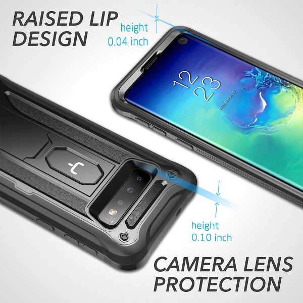 YOUMAKER Samsung Galaxy S10 Kickstand Klf (MIL-STD-810G)