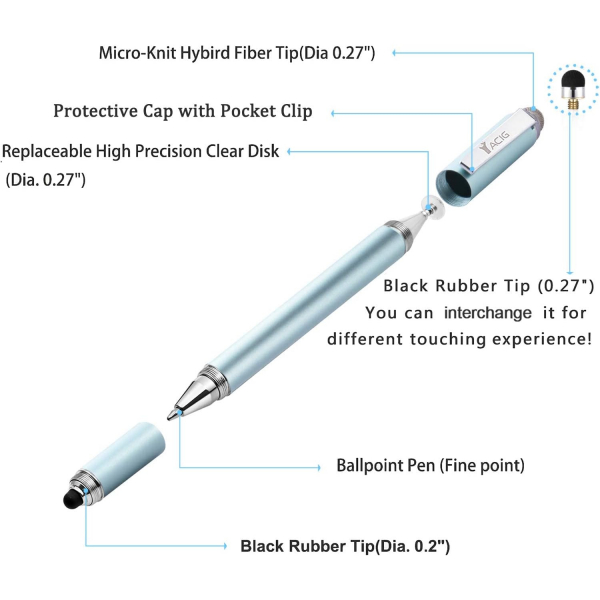 Yacig Stylus Kalem-Ice Blue
