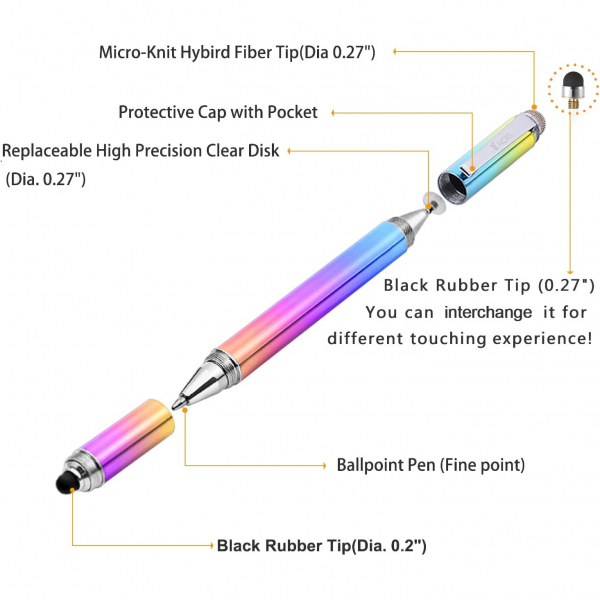 Yacig Stylus Kalem-Dreamy Rainbow