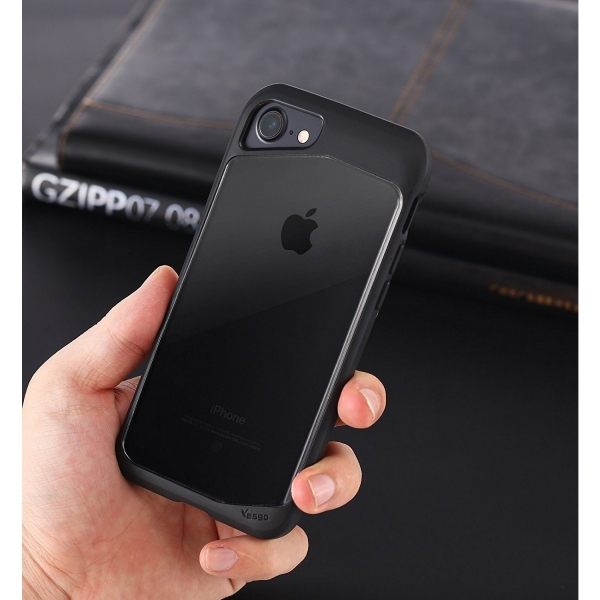 Yesgo Apple iPhone 8 Plus Kapak Klf-Black