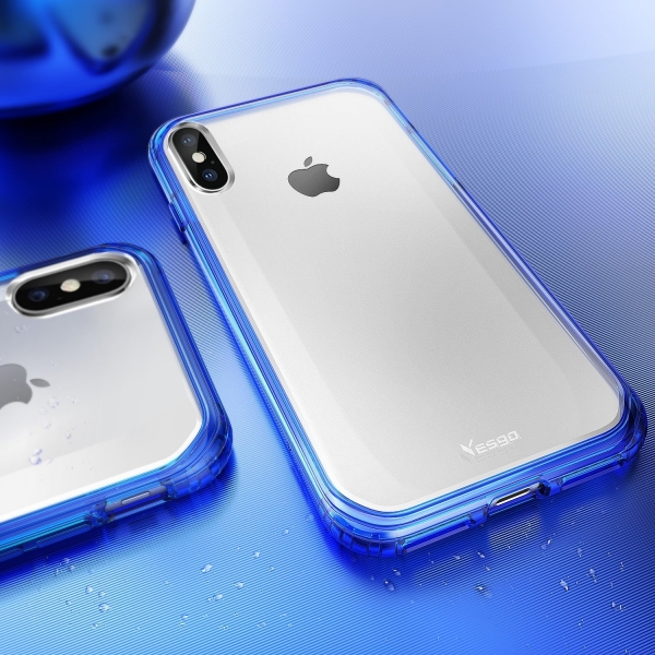 Yesgo iPhone X Matte Edition Bumper Klf-Matte Blue