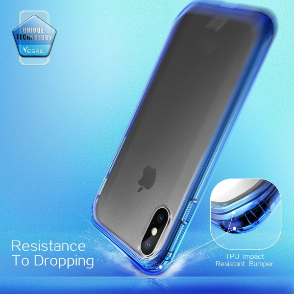 Yesgo iPhone X Matte Edition Bumper Klf-Matte Blue