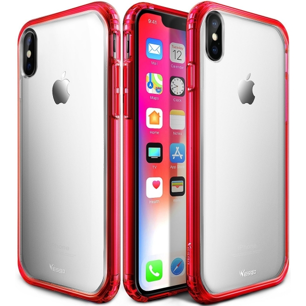 Yesgo iPhone X Matte Edition Bumper Klf-Matte Red