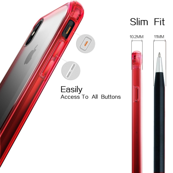 Yesgo iPhone X Matte Edition Bumper Klf-Matte Red