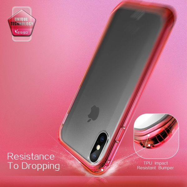 Yesgo iPhone X Matte Edition Bumper Klf-Matte Red