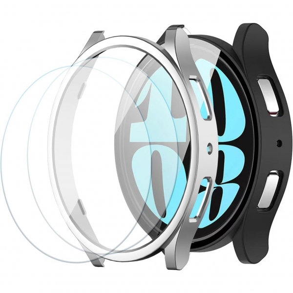 Yitkor Samsung Galaxy Watch 6 40mm Bumper Klf-Silver